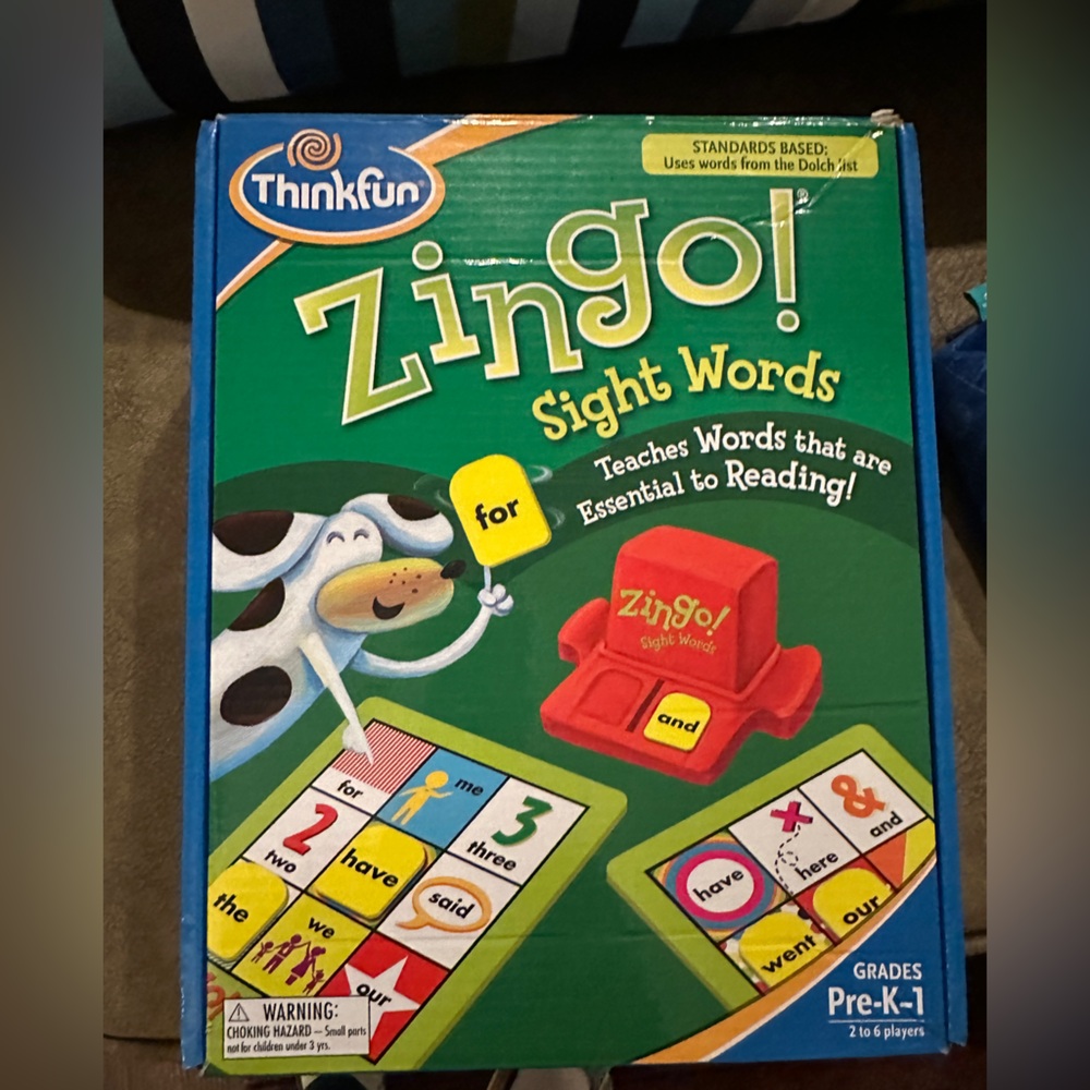 Zingo! Sight Words Game - Green and Red